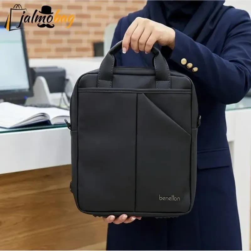 کیف اداری و لپتاپی 3 کاره اسپرت پارچه اسکین مناسب لپتاپ 14.1 اینچ مردانه و زنانه — تصویر ۱۰