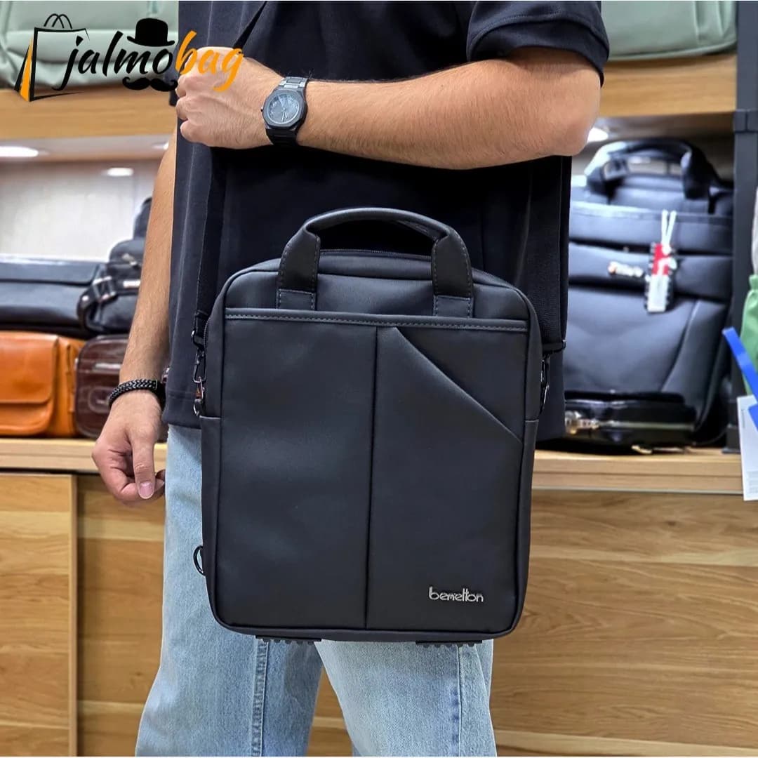 کیف اداری و لپتاپی 3 کاره اسپرت پارچه اسکین مناسب لپتاپ 14.1 اینچ مردانه و زنانه — تصویر ۵