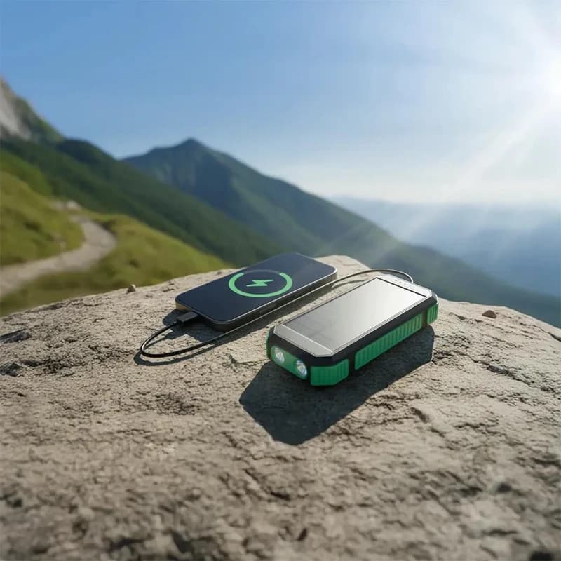 پاوربانک خورشیدی گرین لاین مدل GL-PX81 ظرفیت ۲۰ هزار میلی آمپر — تصویر ۳