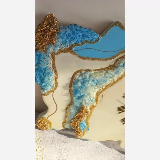 سلاعت دیواری رزینی ژئود فیلبندشاپ مدل 839156