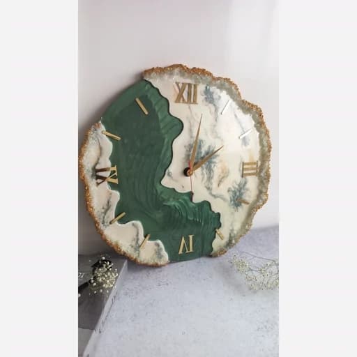ساعت رزینی دفرمه مرمر فیلبندشاپ مدل 839155
