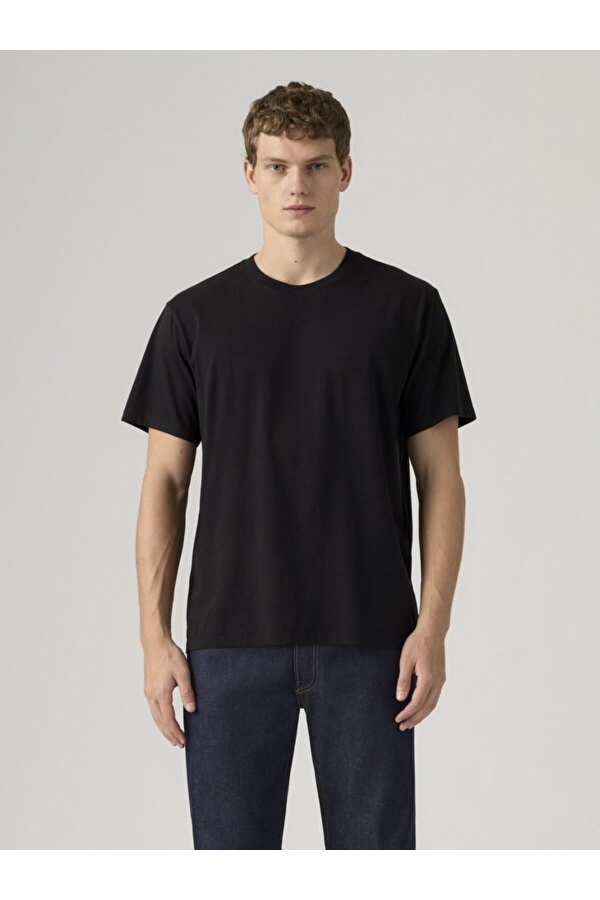 تی شرت لیوایز مردانه پاموک آبی کژوال / روزمره راسته Regular/رگولار Relaxed/ریلکس | Levi’s 008BR00000 PK