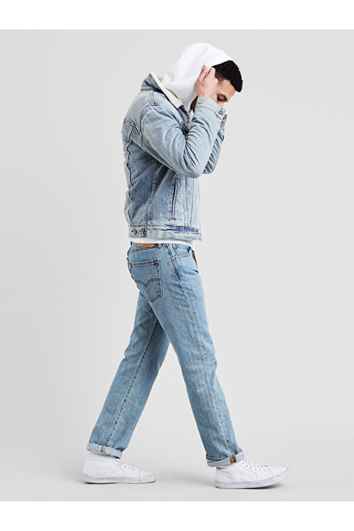 شلوار جین لیوایز مردانه جین آبی بیسیک راسته Regular/رگولار فاق نرمال Crop / کراپ Daily/روزانه | Levi’s A773500010 PK — تصویر ۲