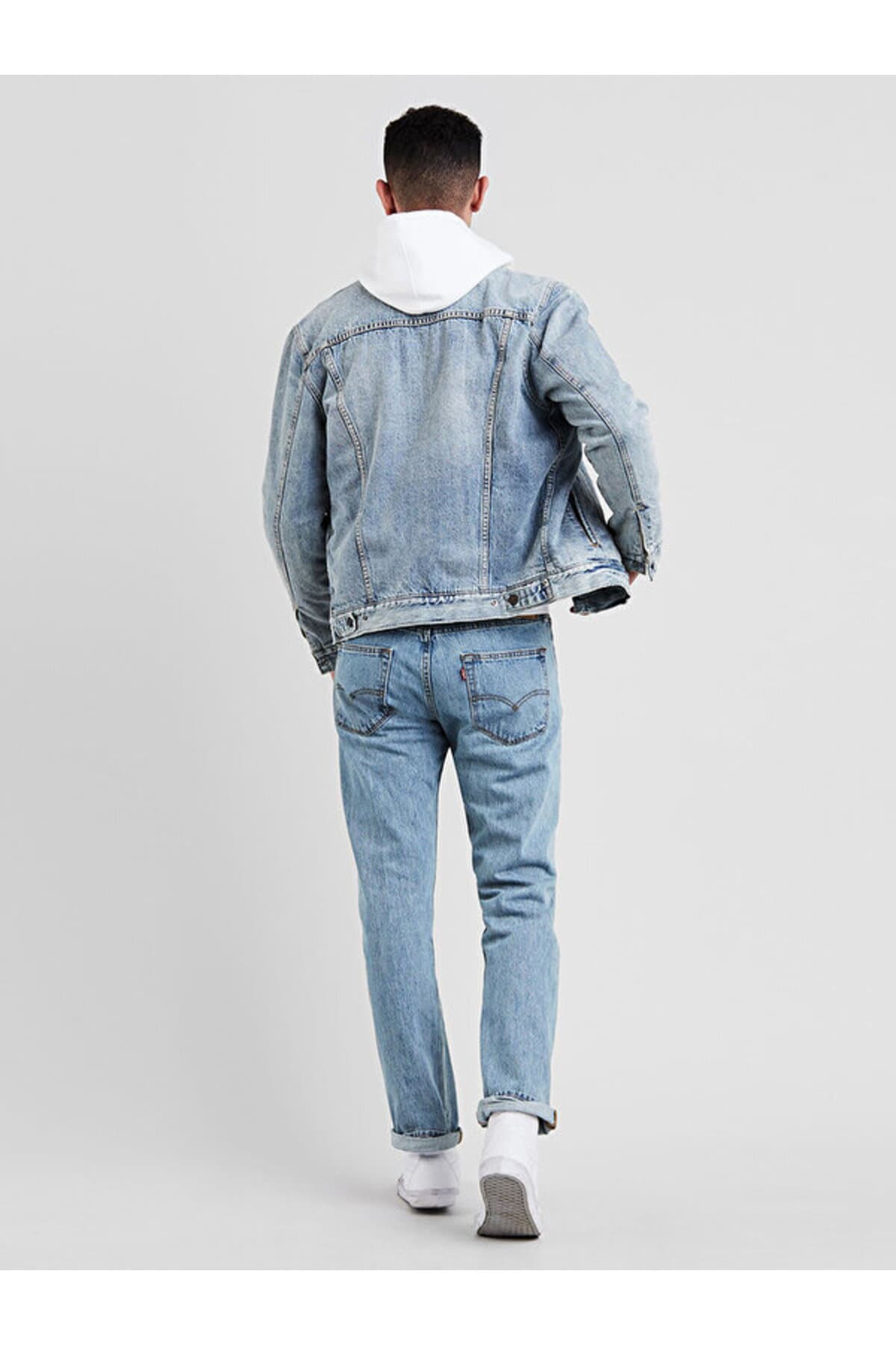 شلوار جین لیوایز مردانه جین آبی بیسیک راسته Regular/رگولار فاق نرمال Crop / کراپ Daily/روزانه | Levi’s A773500010 PK — تصویر ۳