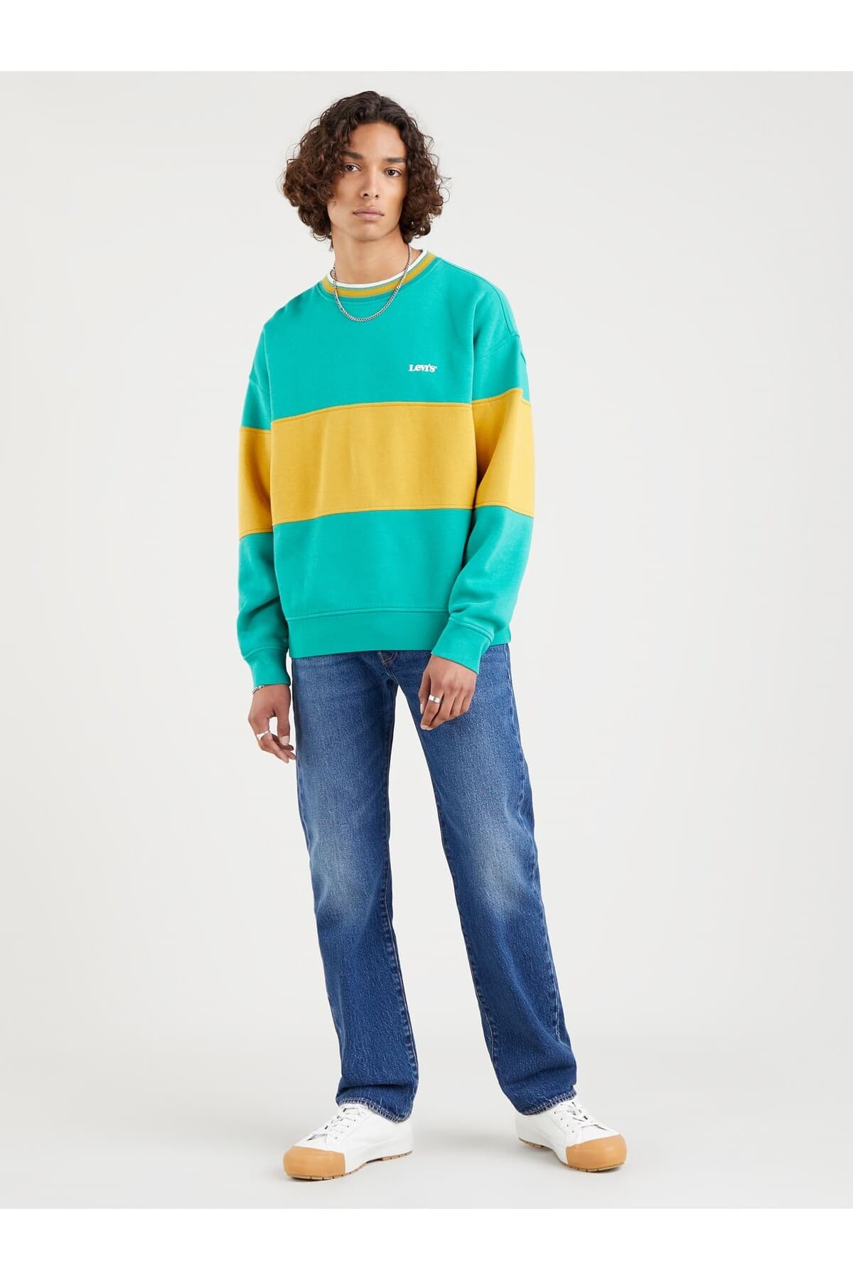 شلوار جین لیوایز مردانه پنبه – الاستین آبی راسته Regular/رگولار Straight/استریج Daily/روزانه | Levi’s 5013249 TR — تصویر ۴