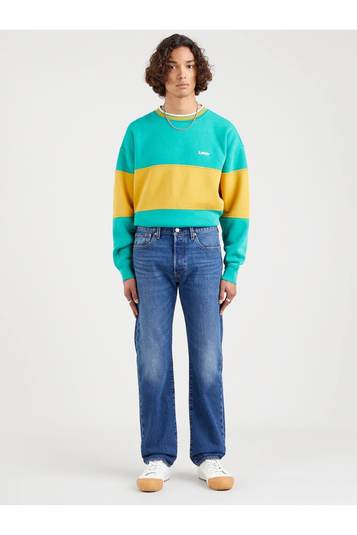 شلوار جین لیوایز مردانه پنبه – الاستین آبی راسته Regular/رگولار Straight/استریج Daily/روزانه | Levi’s 5013249 TR — تصویر ۵