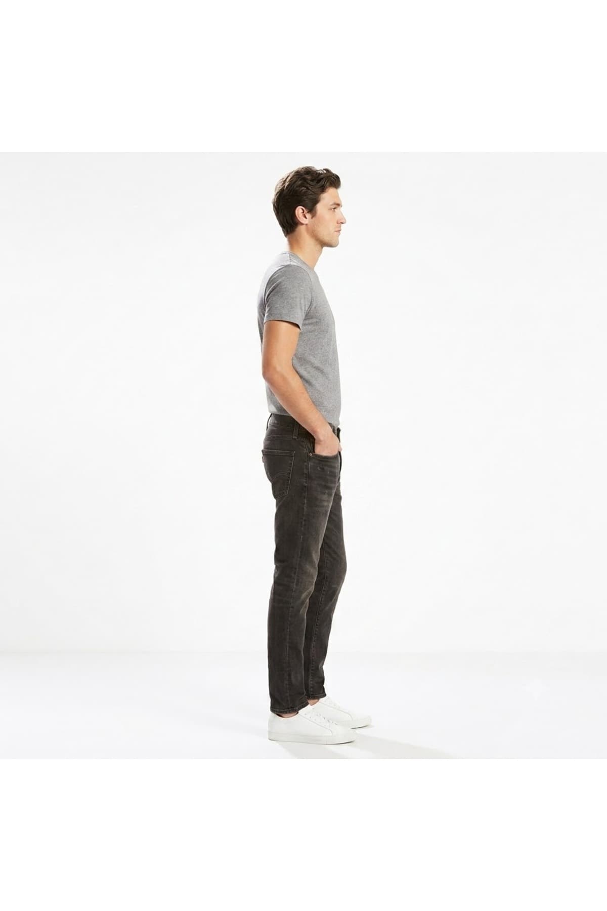 شلوار جین لیوایز مردانه جین مشکی جین راسته Slim/اسلیم فیت فاق نرمال Slim/اسلیم فیت Daily/روزانه | Levi’s 512-1457 PK — تصویر ۵
