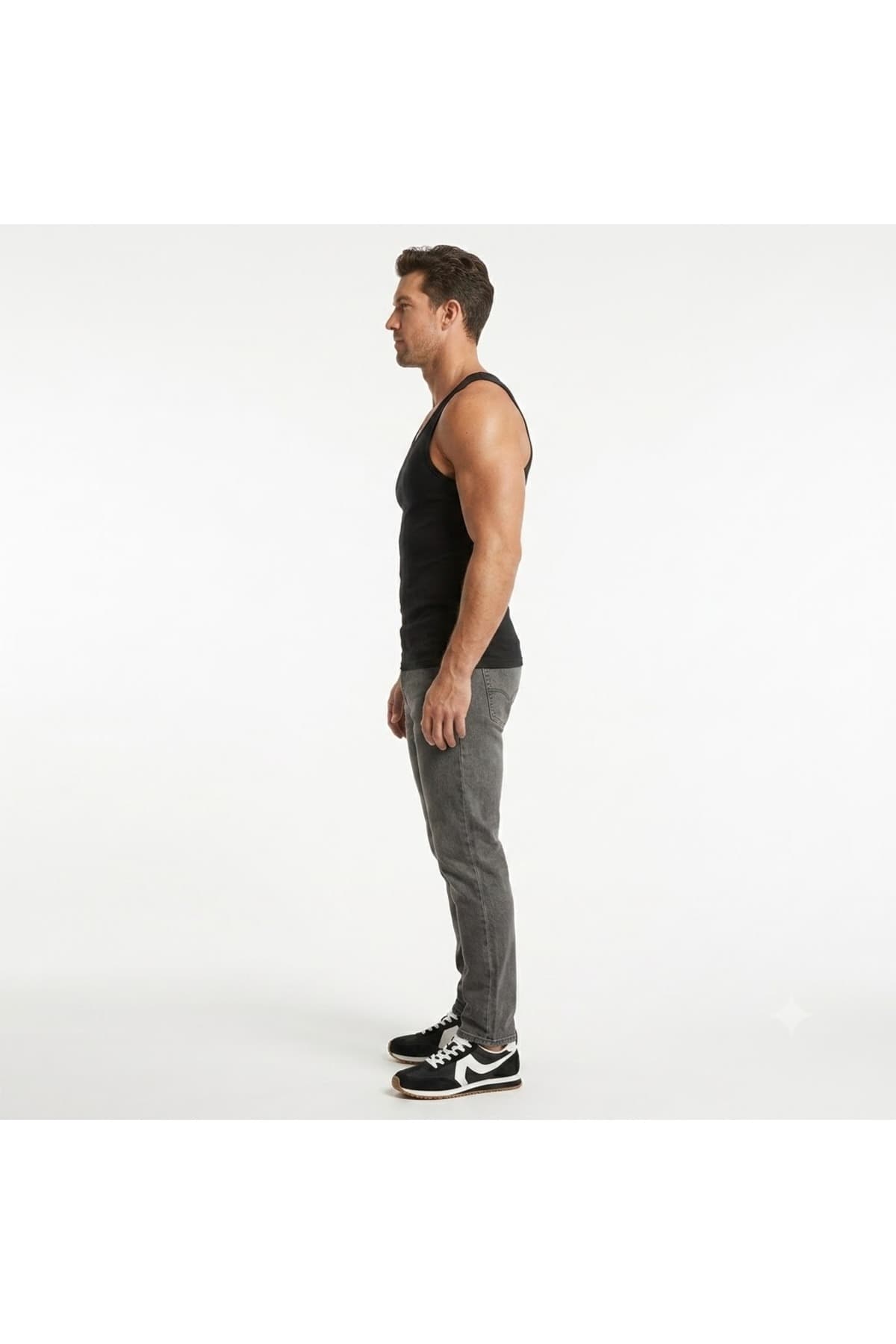 شلوار جین لیوایز مردانه پنبه ای خاکستری جوان پسند راسته Slim Fit/اسلیم فیت فاق نرمال Slim/اسلیم فیت Daily/روزانه | Levi’s 512-1280 EG — تصویر ۲