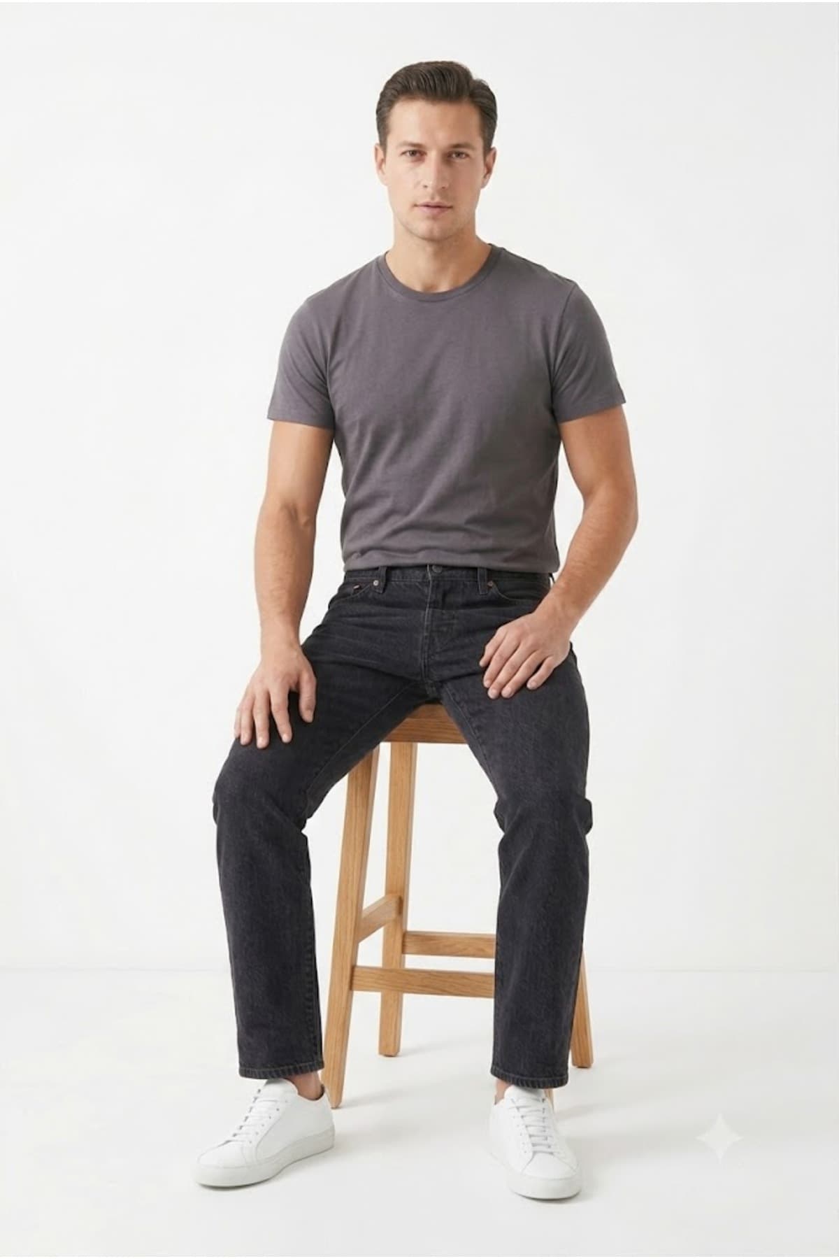 شلوار جین لیوایز مردانه جین خاکستری راسته Straight/استریج فاق نرمال جین Classical/کلاسیک | Levi’s 501-0031f TR — تصویر ۲