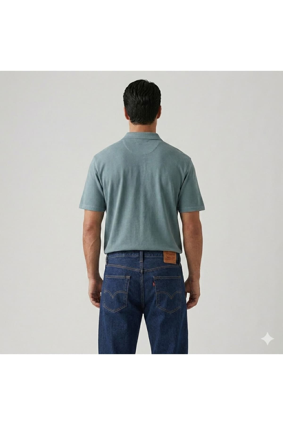 پولوشرت لیوایز مردانه پنبه ای آبی بیسیک راسته Regular/رگولار بیسیک Daily/روزانه | Levi’s 53683468 TR — تصویر ۲