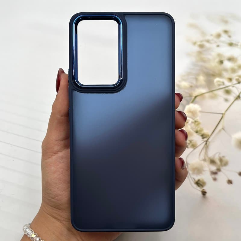 قاب گوشی Galaxy A53 سامسونگ مات روسی لنز متال سرمه ای کد 196093
