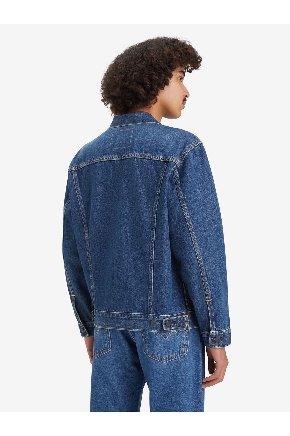 کت لیوایز مردانه پنبه ای آبی راسته Relaxed/ریلکس Relaxed/ریلکس کژوال/روزمره | Levi’s 001TP TR — تصویر ۲