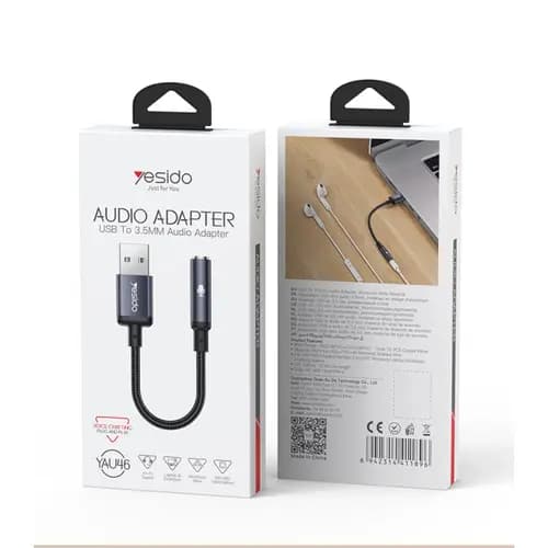 تبدیل کابل AUX به USB یسیدو Yesido YAU46 — تصویر ۳