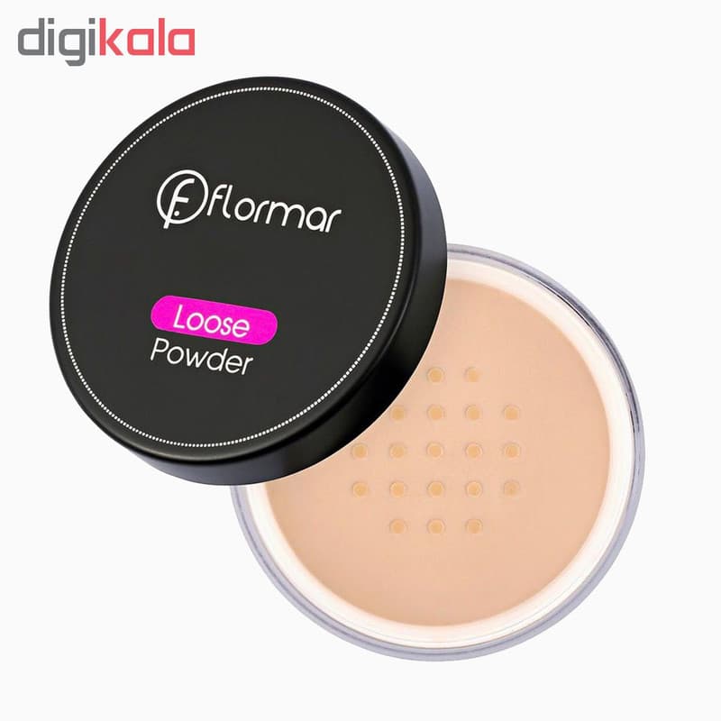 پودر تثبیت کننده آرایش فلورمار مدل Loose Powder شماره 01 — تصویر ۳