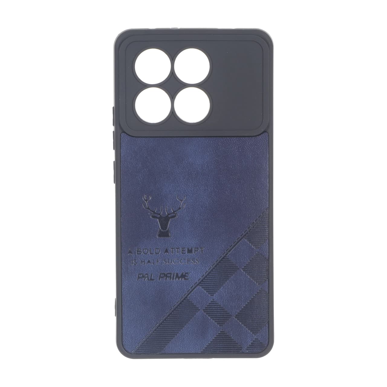 قاب طرح چرم گوزنی Pal Prime مدل Xiaomi Poco X6 Pro 5G / Redmi K70E – آبی کاربنی
