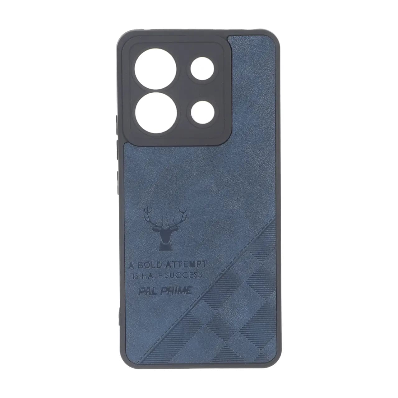 قاب طرح چرم گوزنی Pal Prime مدل Xiaomi Redmi Note 13 Pro 5G / Poco X6 5G – سرمه ای
