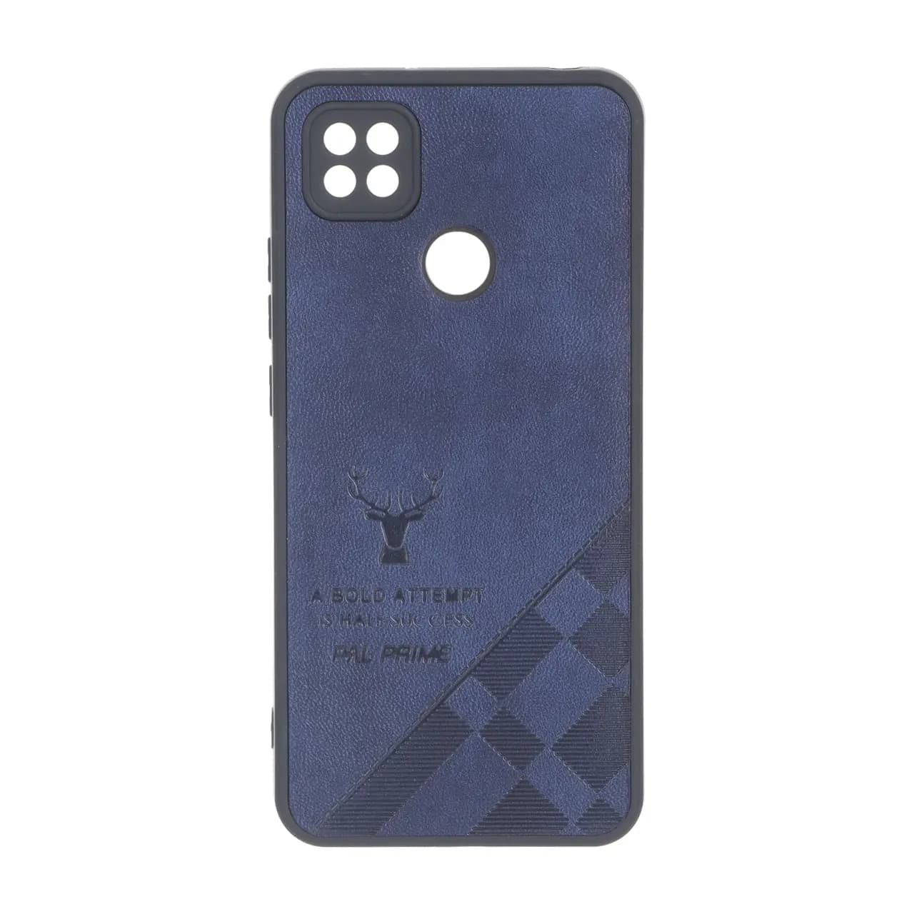 قاب طرح چرم گوزنی Pal Prime مدل Xiaomi Redmi 10A / Redmi 9C / Poco C31 – آبی کاربنی