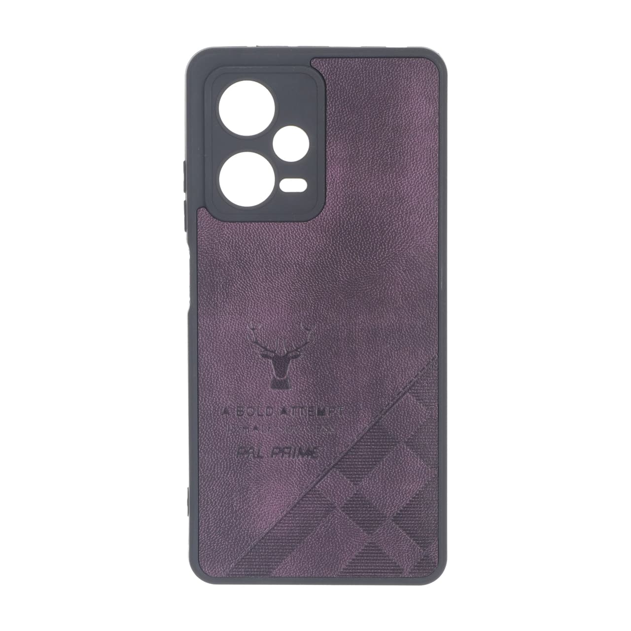 قاب طرح چرم گوزنی Pal Prime مدل Xiaomi Redmi Note 12 Pro 5G – بنفش
