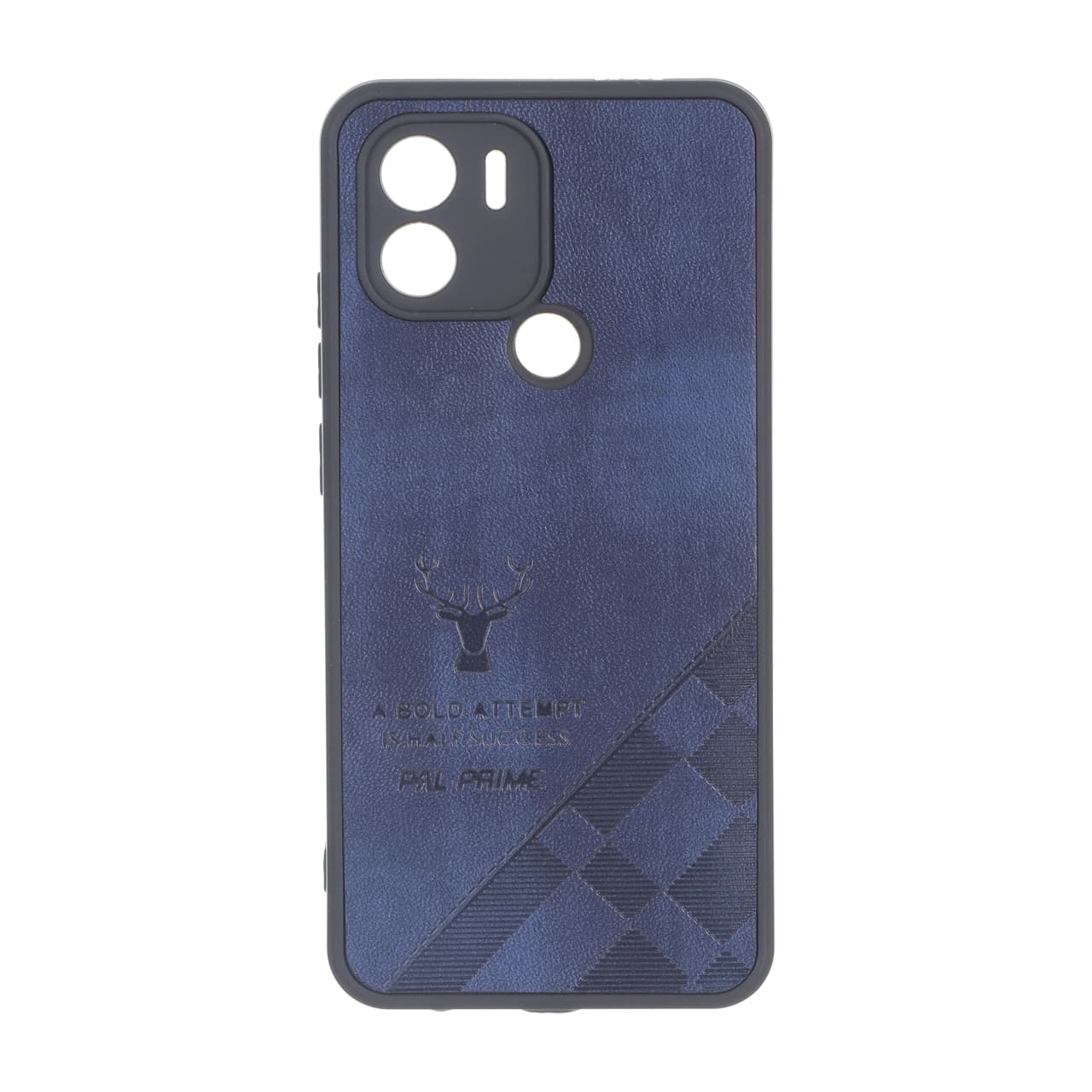 قاب طرح چرم گوزنی Pal Prime مدل Xiaomi Redmi A1 Plus / Redmi A2 Plus – آبی کاربنی