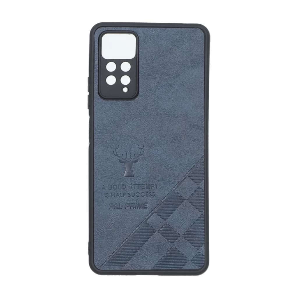 قاب طرح چرم گوزنی Pal Prime مدل Xiaomi Redmi Note 12 Pro 4G / Redmi Note 11 Pro – سرمه ای — تصویر ۲