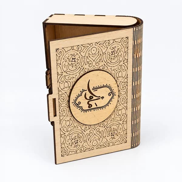 جعبه کتاب چوبی سفارشی — تصویر ۲