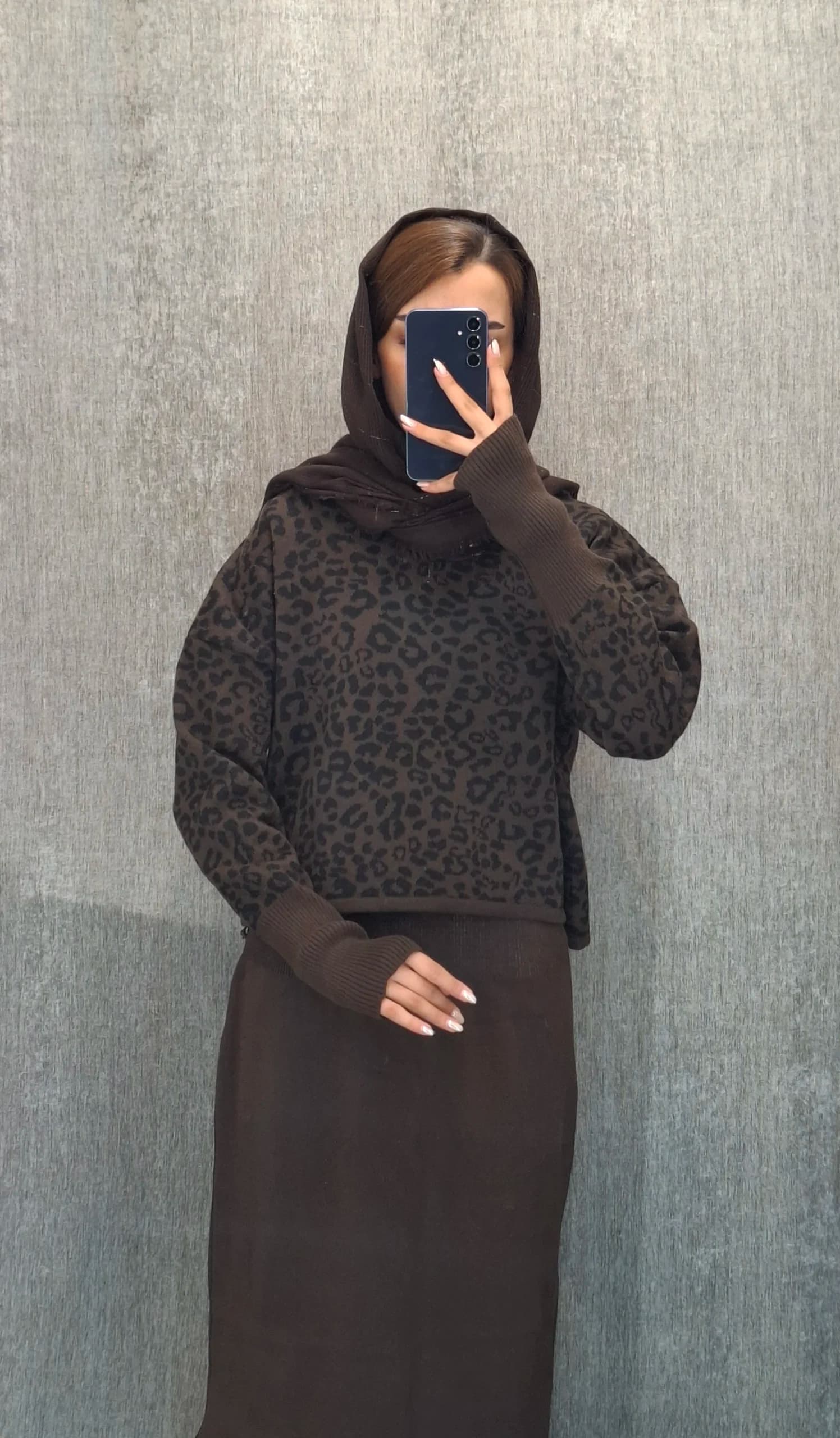 ست بافت سارافون دو تیکه پلنگی(زنانه) — تصویر ۵