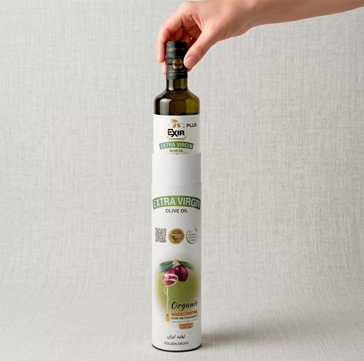 روغن زیتون فوق فرابکر اکسیر پلاس – وزن 650 گرم — تصویر ۵