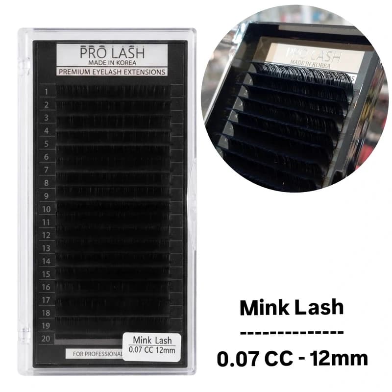 پالت اکستنشن مژه پرولش ProLash Mink Lash CC-0.07 12mm