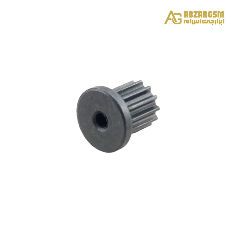 پولی فلزی 12 دندانه شفت 2.4mm مناسب موتور 385 — تصویر ۲