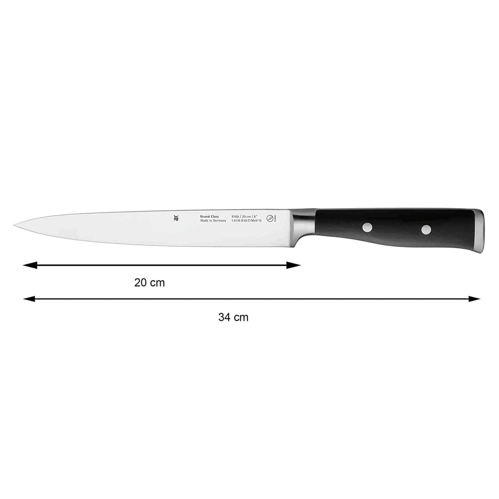 چاقو آشپزخانه دبلیو ام اف مدل WMF Grand Class narrow blade 20 cm — تصویر ۴