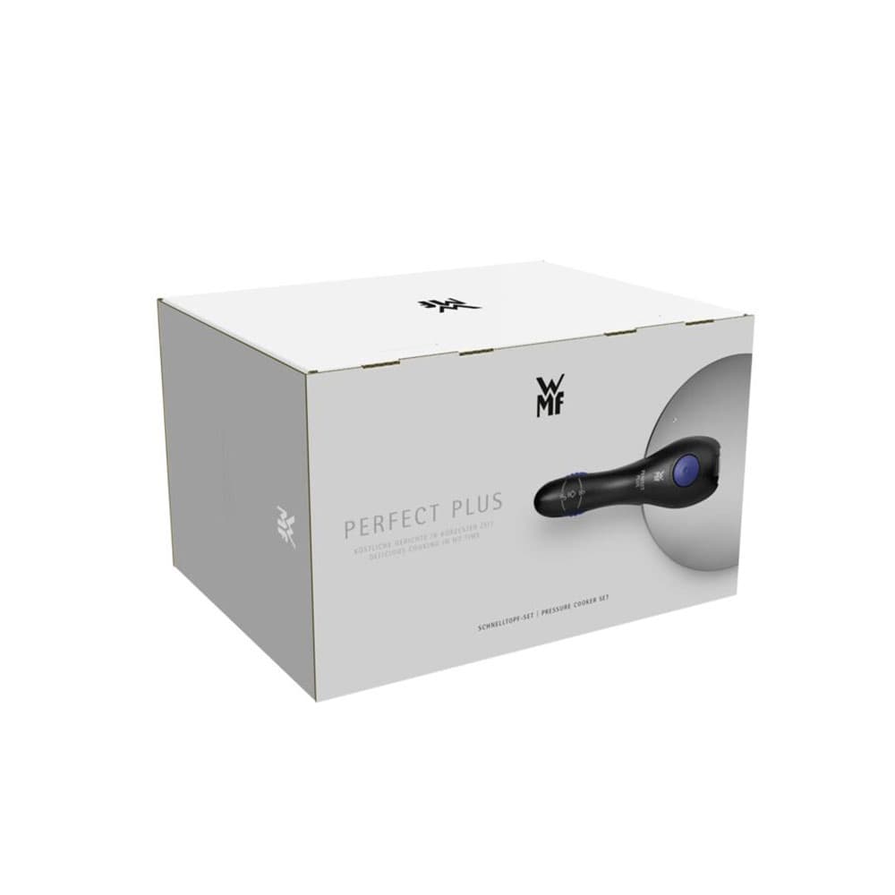 زودپز دو قلو دبلیو ام اف مدل WMF PERFECT Plus گنجایش 3 و 4.5 لیتر به همراه بخارپز — تصویر ۱۰