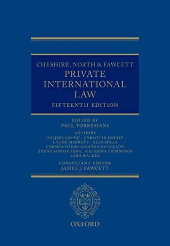 و دانلود نسخه کامل کتاب زبان اصلی Cheshire, North & Fawcett: Private International Law 15th Edition | دانلود کتاب خارجی
