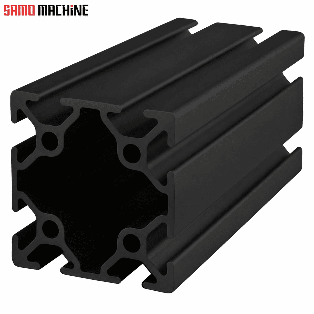پروفیل آلومینیومی شیاردار 50×50 مشکی