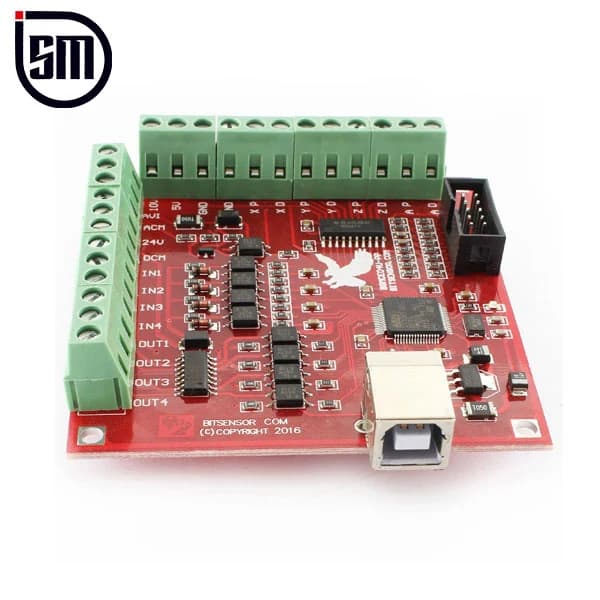 برد کنترلر CNC چهار محور USB Mach3 با خروجی ۱۰۰KHz