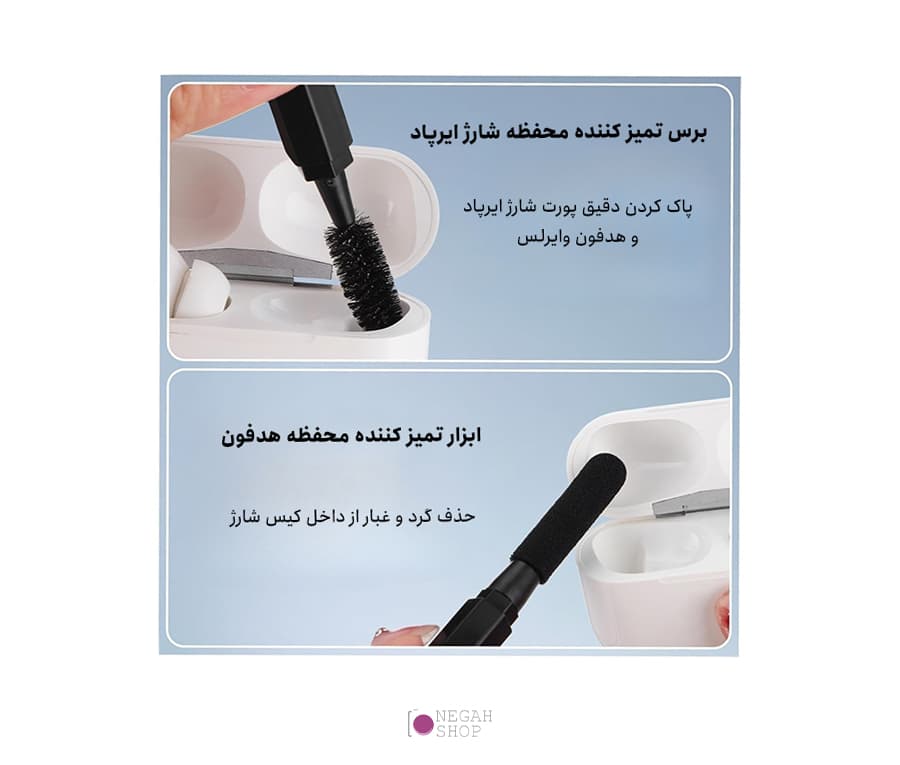 کیت تمیز کننده 20 کاره مشکی — تصویر ۲