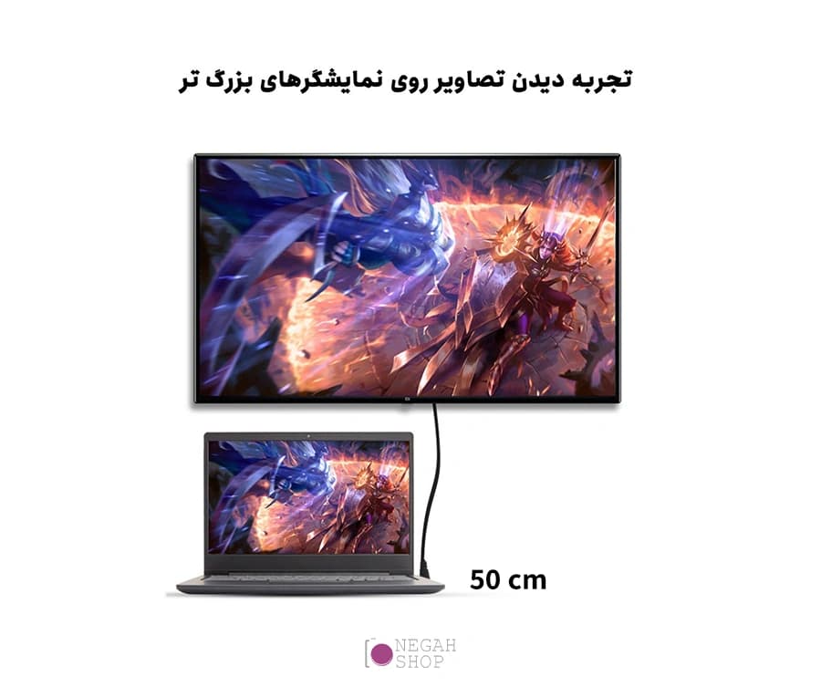 کابل فنری HDMI به Micro HDMI — تصویر ۴
