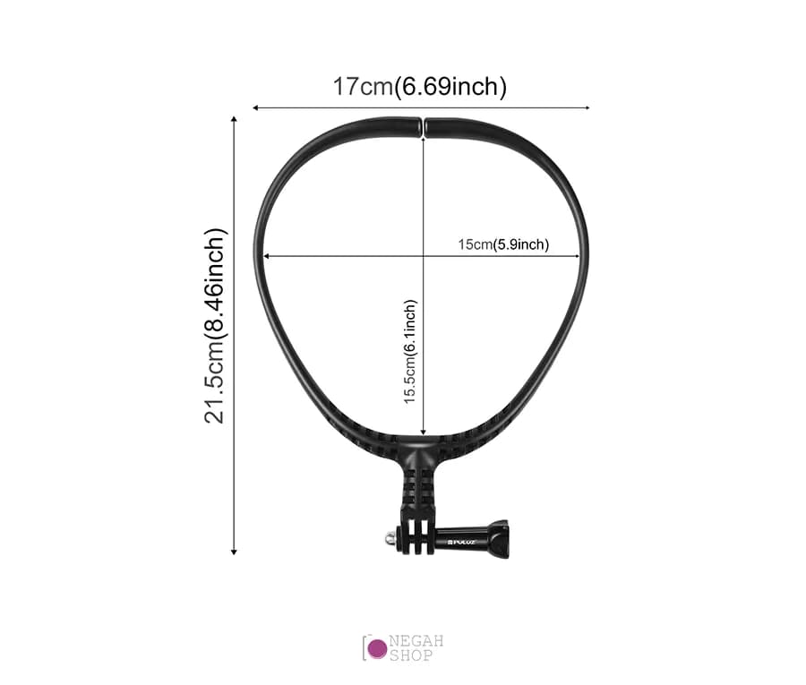 *هولدر گردنی موبایل و دوربین ورزشی پلوز Puluz PU846B — تصویر ۳
