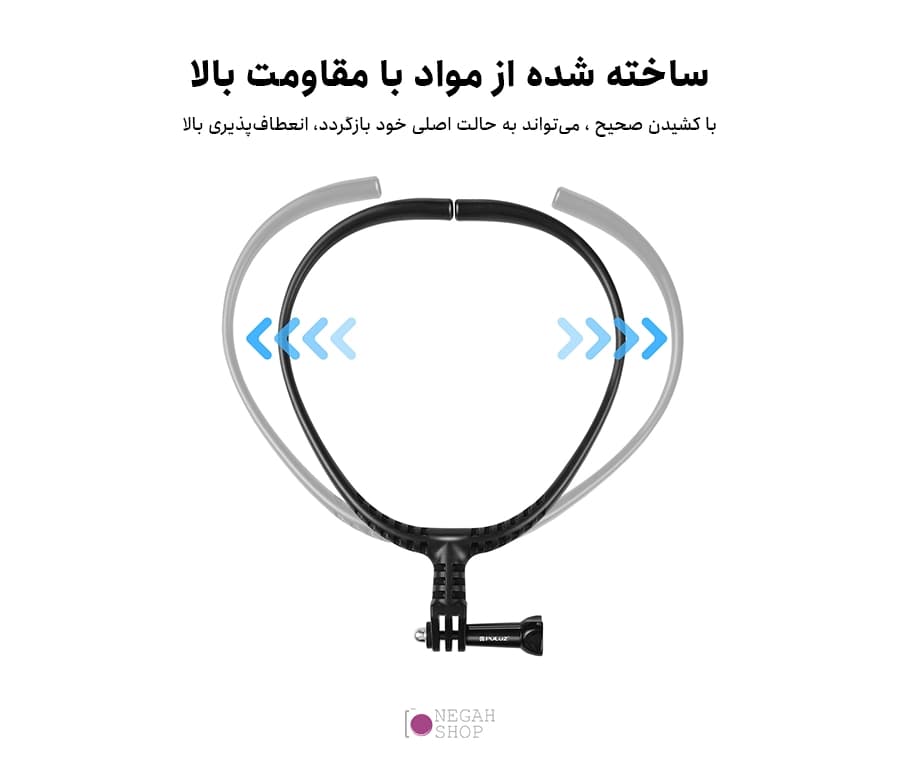 *هولدر گردنی موبایل و دوربین ورزشی پلوز Puluz PU846B — تصویر ۸