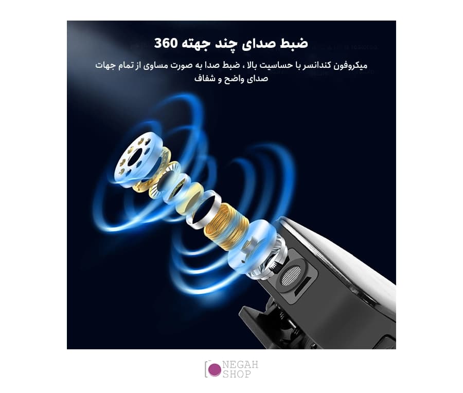 میکروفون بی سیم پلوز Puluz PU3154B — تصویر ۸