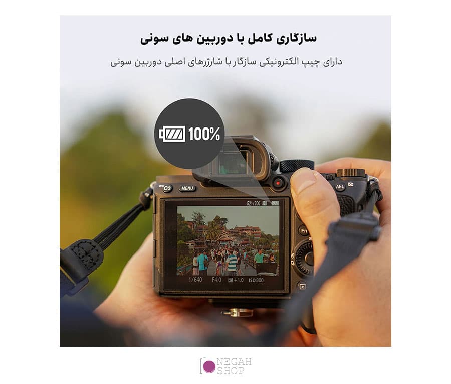 باتری دوربین سونی Neewer NP-FZ100 2400mAh — تصویر ۶