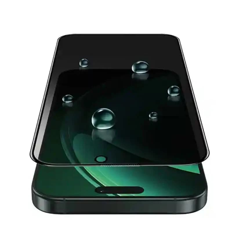 گلس حریم شخصی تمام صفحه تمام چسب گرین لاین آیفون iPhone 16 Pro Green Lion Diego Pet Privacy — تصویر ۸