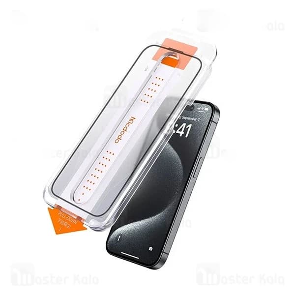 گلس تمام صفحه تمام چسب مک دودو Apple iPhone 16 Pro Max Mcdodo PF-6863 Tempared Glass — تصویر ۵