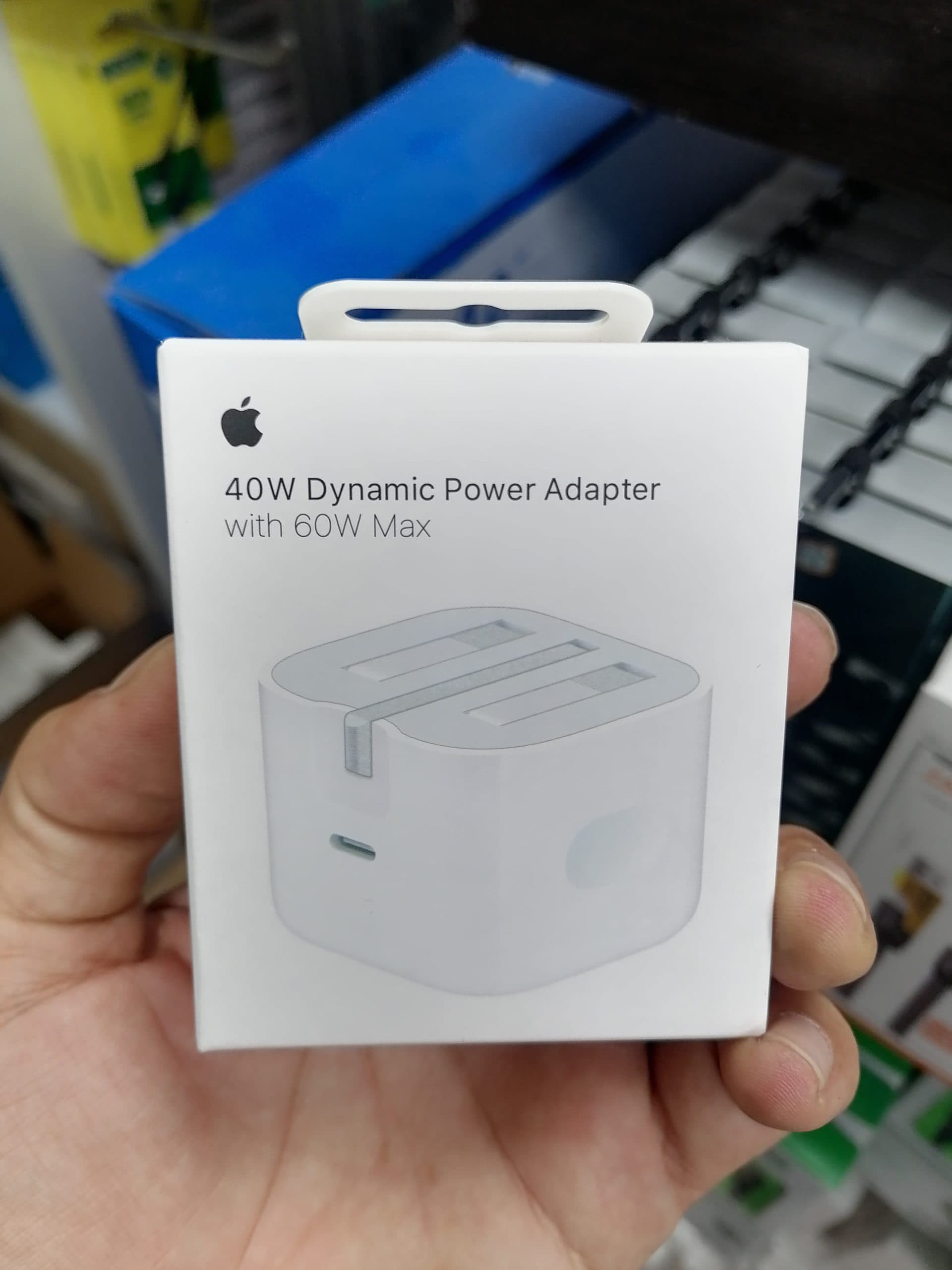 شارژر اورجینال اپل سه پین 40 وات مدل Dynamic Power Adapter با توان خروجی تا 60 وات کیفیت عالی