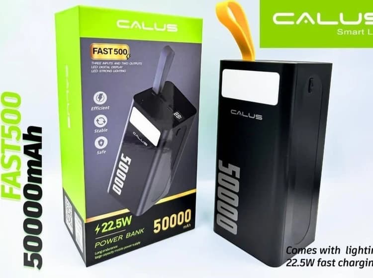 پاوربانک 50 هزار فست شارژ 22.5 وات اورجینال کالوس fast500 اصلی
