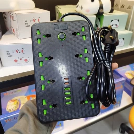 هشت راهی و محافظ شوک الکتریکی HG 1248c اصلی با 4 ورودی USB و 2 PD