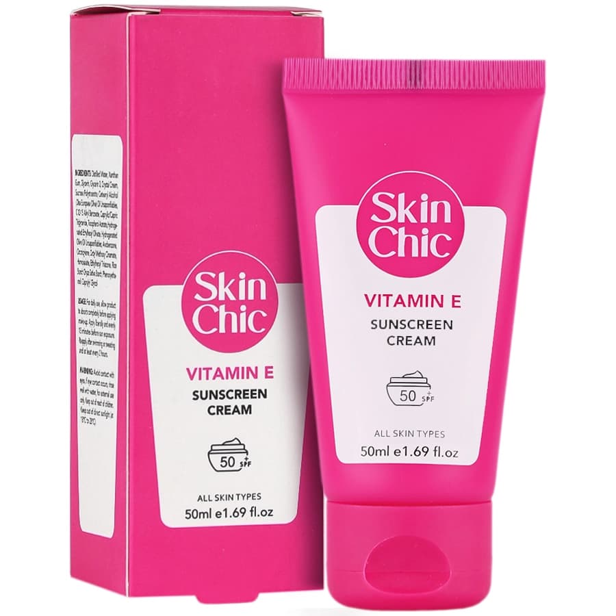 کرم ضد آفتاب ویتامین ای SPF50 اسکین شیک 50 میل