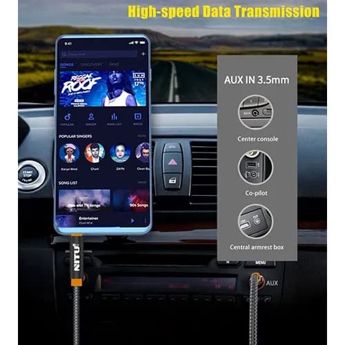 کابل 1 به 1 صدا (AUX) طول 3 متر نیتو (Nitu) مدل NT-AUX007 — تصویر ۳