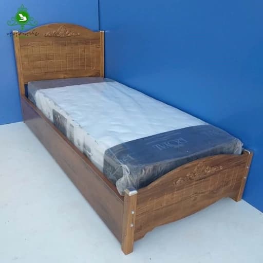تخت خواب یک نفره مدل درسانا بدون کشو بدون تشک مبلمان فرنا مدل 1145398