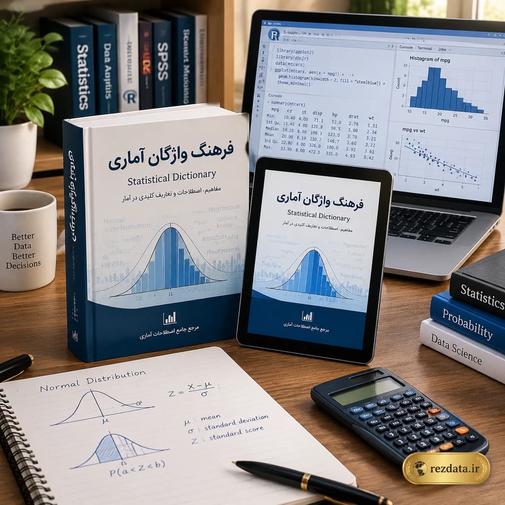 دانلود فایل متنی واژه‌نامه آماری فرهنگ واژگان آماری ( نسخه پی دی اف PDF)