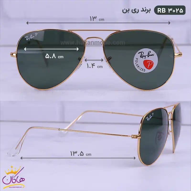 عینک آفتابی مردانه ری بن مدل RB3025-001/62 — تصویر ۱۱